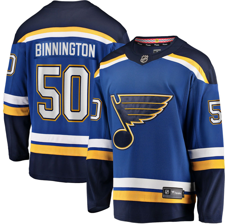 ST. LOUIS BLUES MENS NHL BINNINGTON #50 