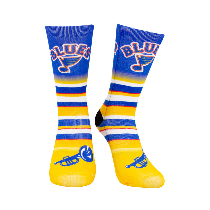 St. Louis Blues Youth Retro Logo Striped Socks – STL Authentics