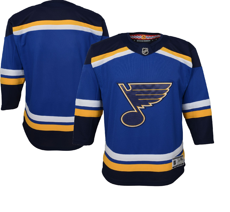 stl blues practice jersey