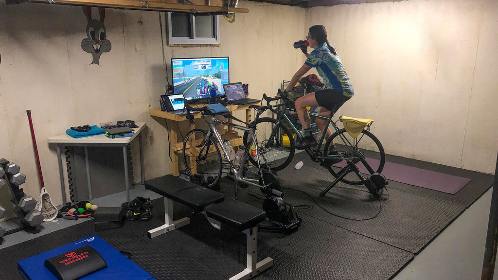 using a stationary bike with zwift