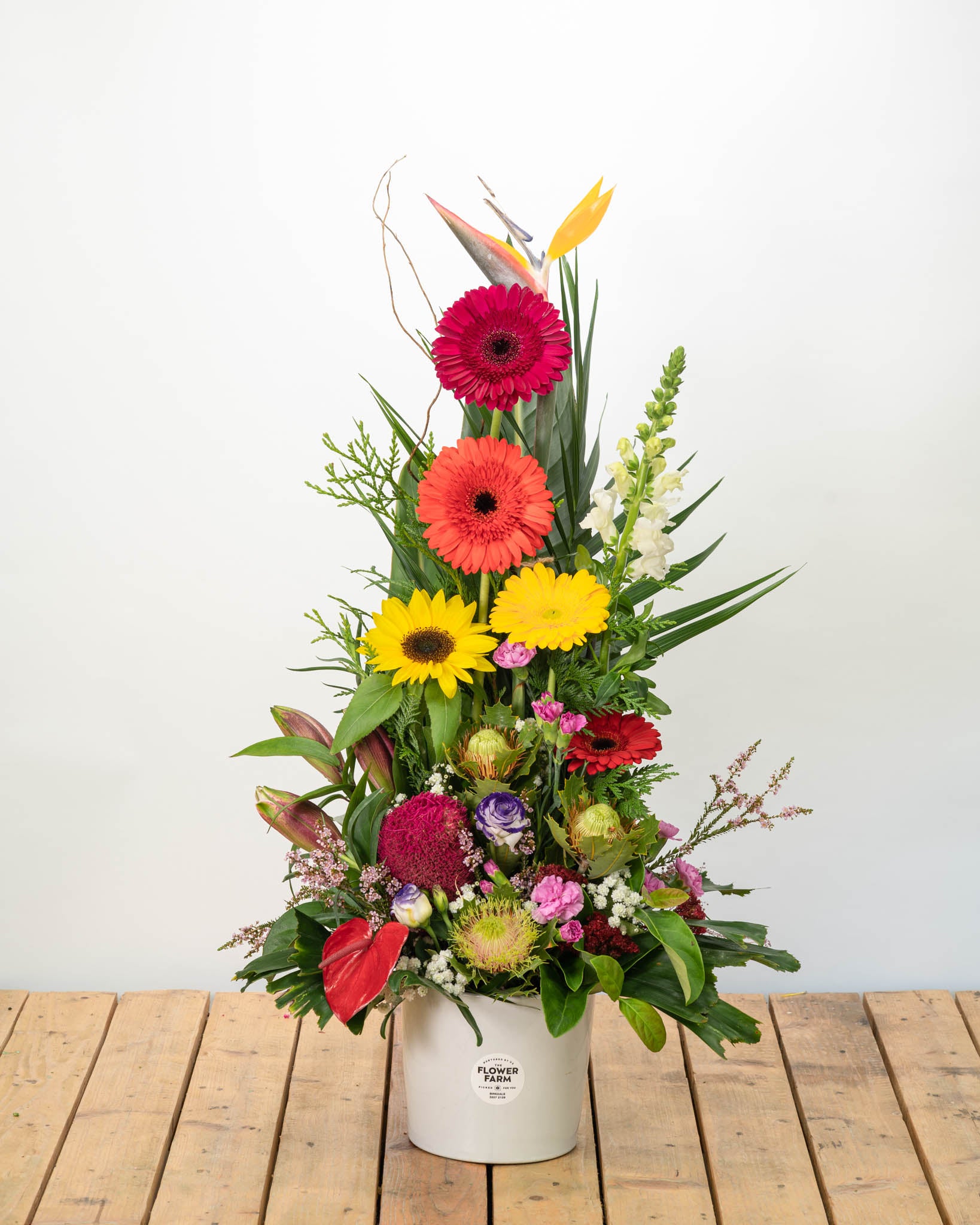 Bright Seasonal Arrangement – The Flower Farm