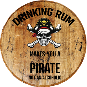 Pirate Decor, Pirate Sign, Bar Decor, Wall Art, Drinking Before 10