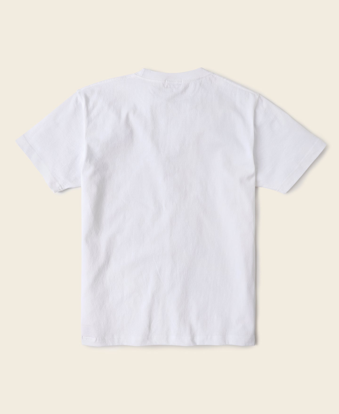 Loopwheel Ringspun Cotton Tubular Athletic T-Shirt- Apricot