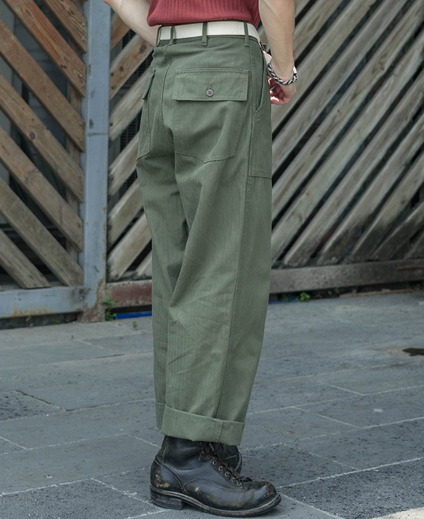 shiun BACKSATIN M-47 FATIGUE PANTS 【おトク】 4560円引き