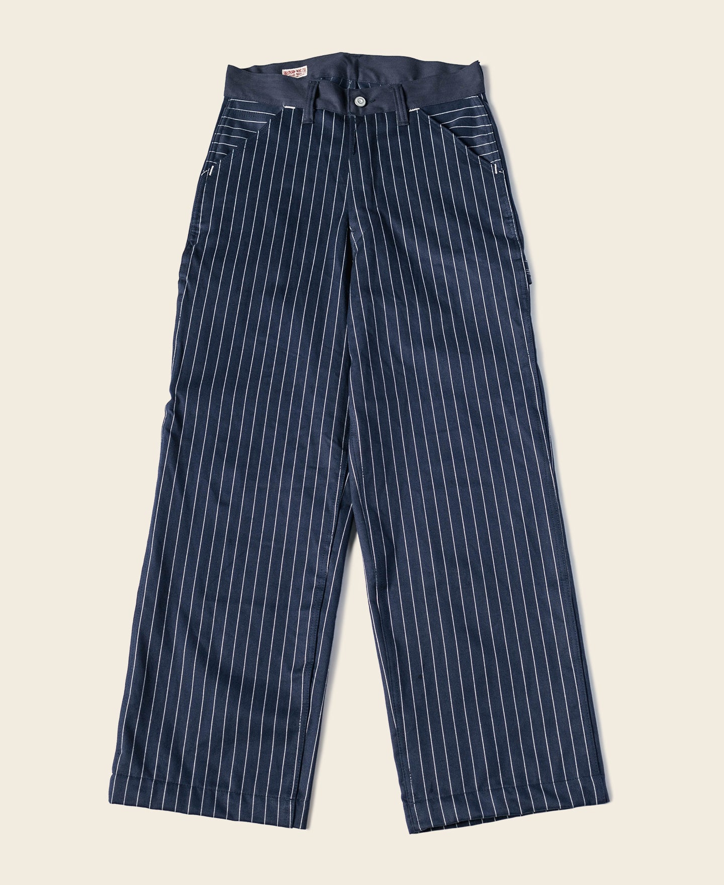 Lot 952 HBT Striped Mechanic Pants - Navy | Bronson