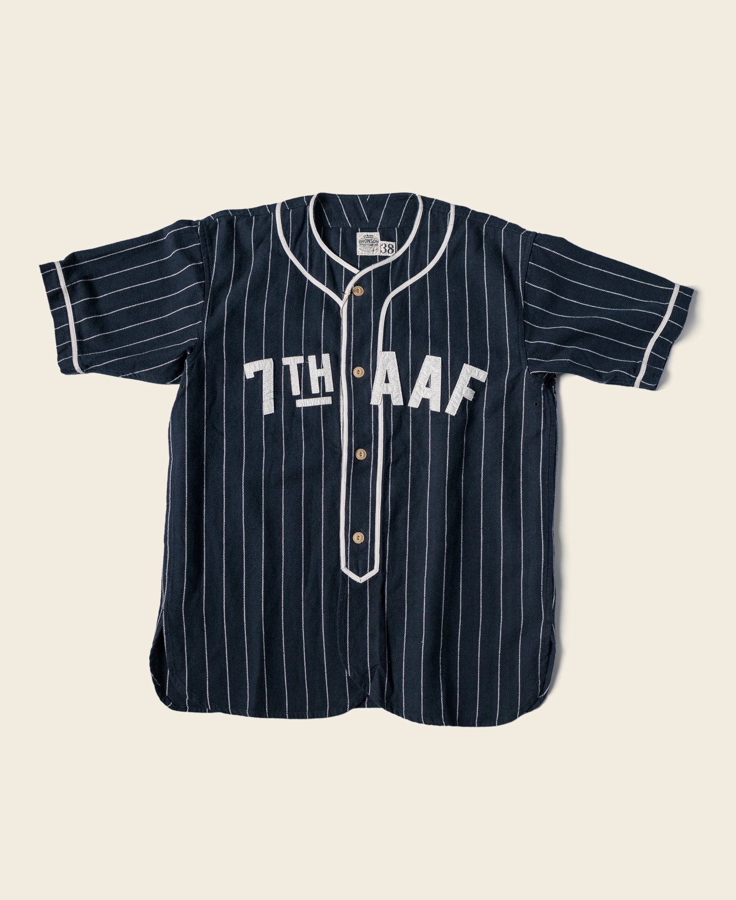 1940s WWII Military Baseball Shirt - AIEA NH