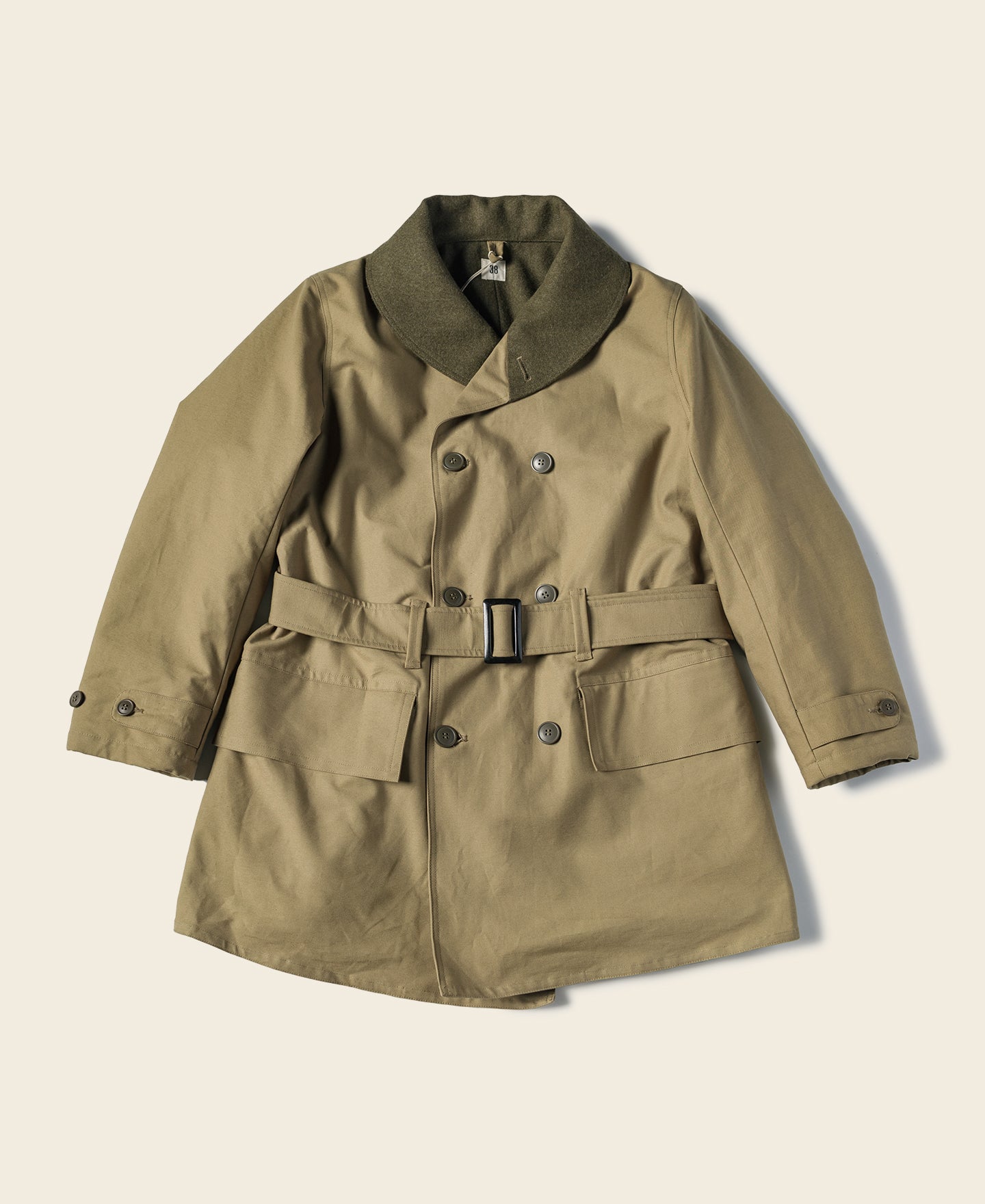 Lot 939 18.3 oz Heavyweight Corduroy Double Breasted Peacoat | Bronson