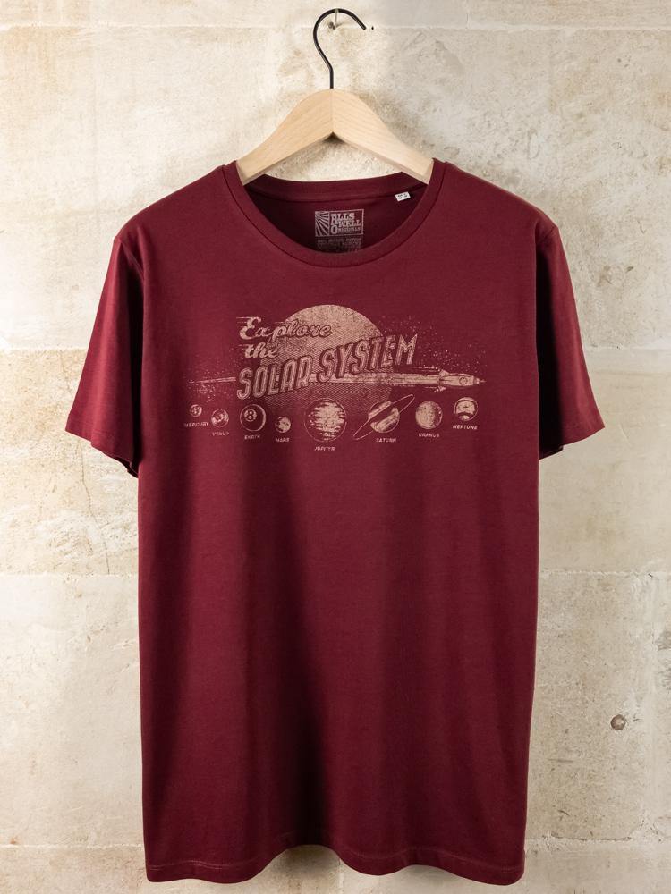 Explore the Solar System t-shirt hand printed organic cotton t-shirt ...
