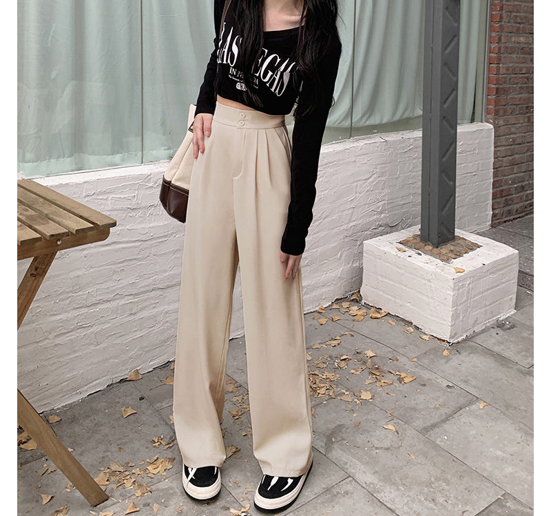 Y2k Clothing Women's Pants Korean Fashion Baggy High Waist Chic Elegant  Black White Vintage Joggers Casual Streetwear