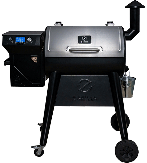 Z Grills 450A Wood Pellet Grill Smoker in Black and Brown