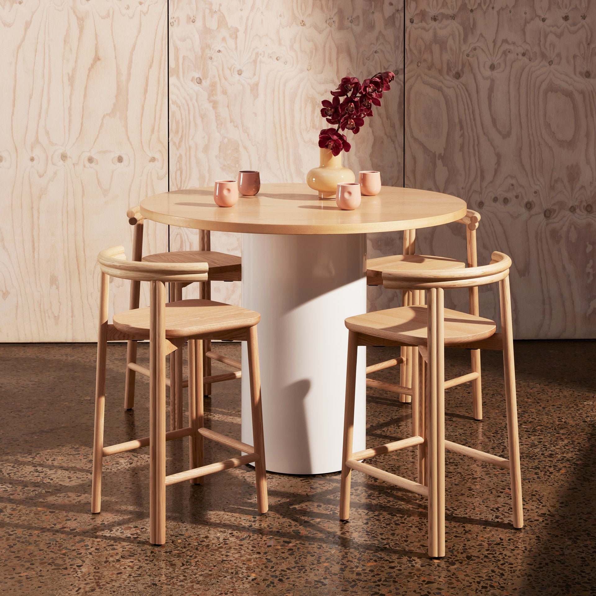 Natural Ash Twill Bar Chair| Timber Bar Chair | Gibson Karlo | DesignByThem