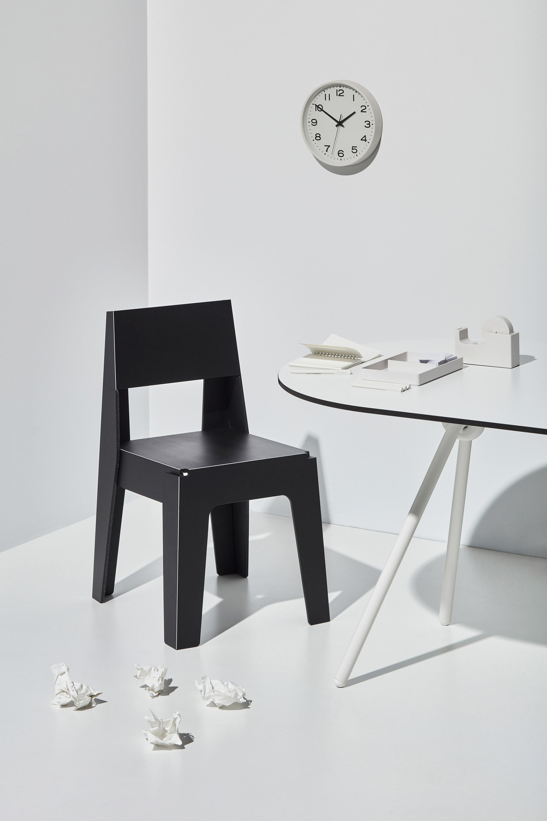 Black Butter Chair | Recycled Plastic Furniture | Indoor Outdoor Waterproof | Gibson Karlo | DesignByThem