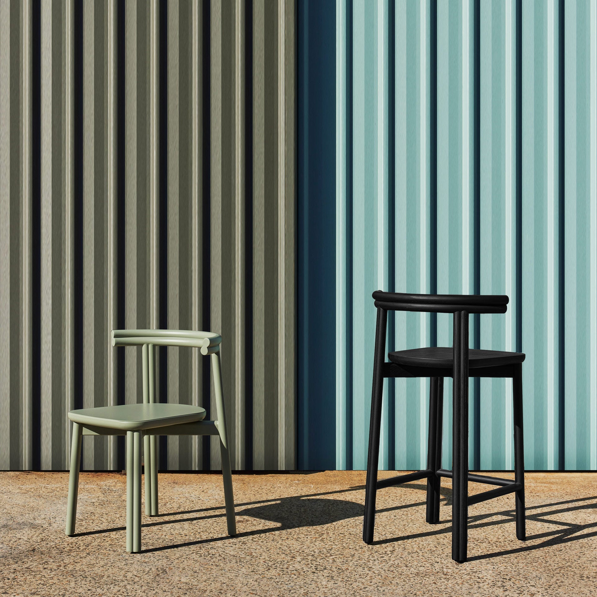 Twill Metal Chairs| Metal Bar and Dining Chair | Gibson Karlo | DesignByThem