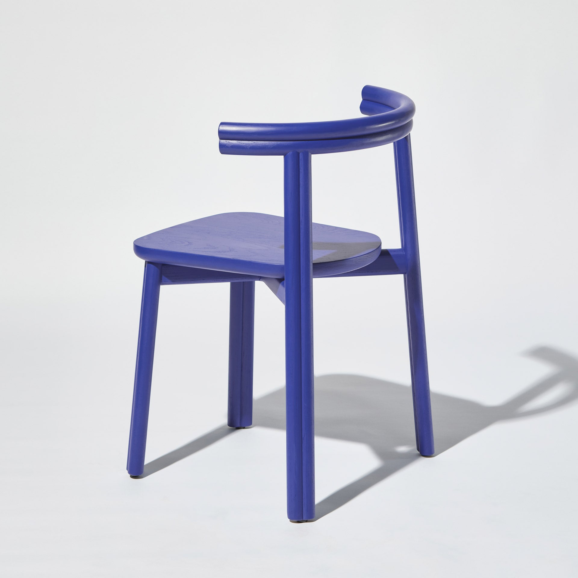 Ultra Blue Twill Chair| Timber Stacking Chair | Gibson Karlo | DesignByThem