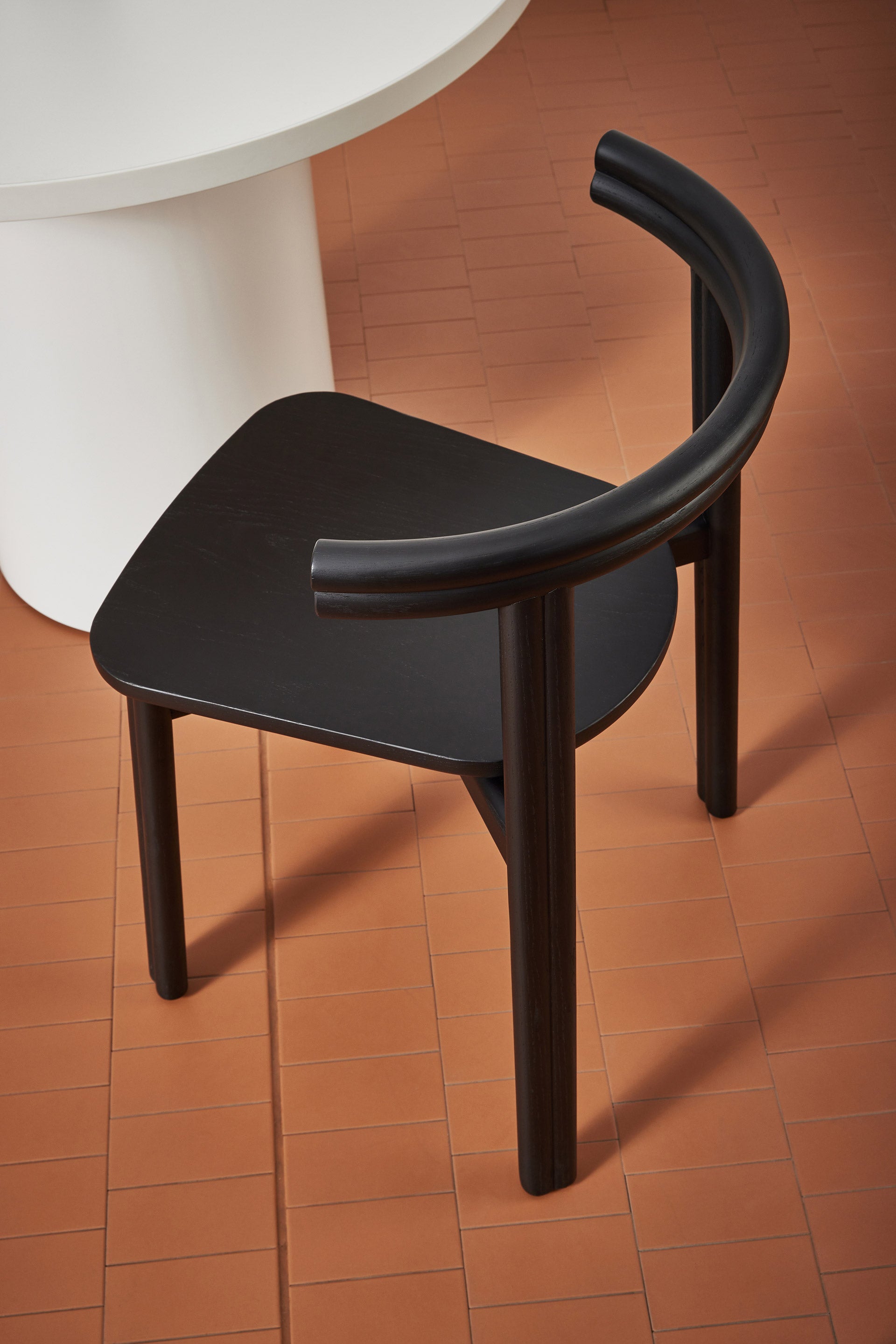 Black Twill Chair| Timber Stacking Chair | Gibson Karlo | DesignByThem