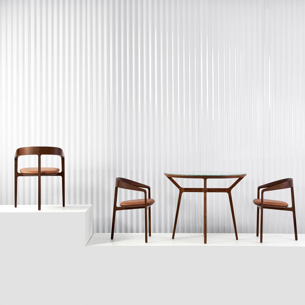 Bow Chair, Walnut with Leather Upholstery | Louis Vuitton Bondi Junction | Tom Fereday  | DesignByThem
