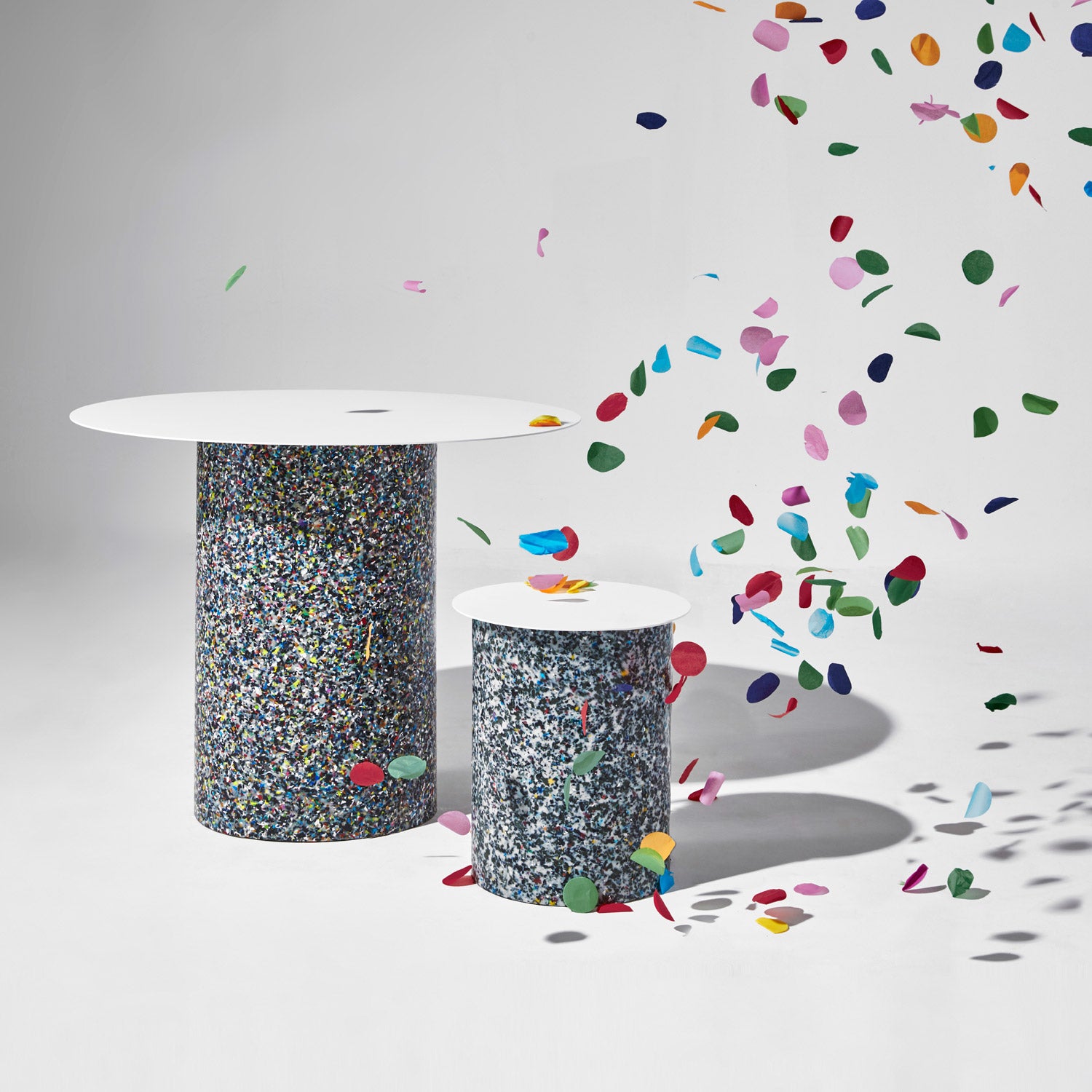 Confetti Round Table | 100% Recycled Plastic Furniture | Sarah Gibson & Nicholas Karlovasitis | DesignByThem
