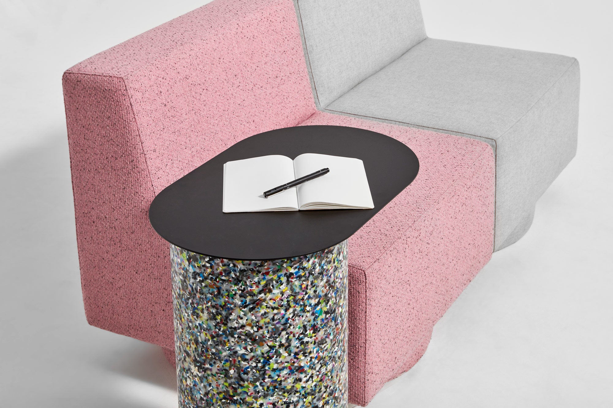 Confetti Cantilever Side Table | 100% Recycled Plastic | Sarah Gibson & Nicholas Karlovasitis | DesignByThem