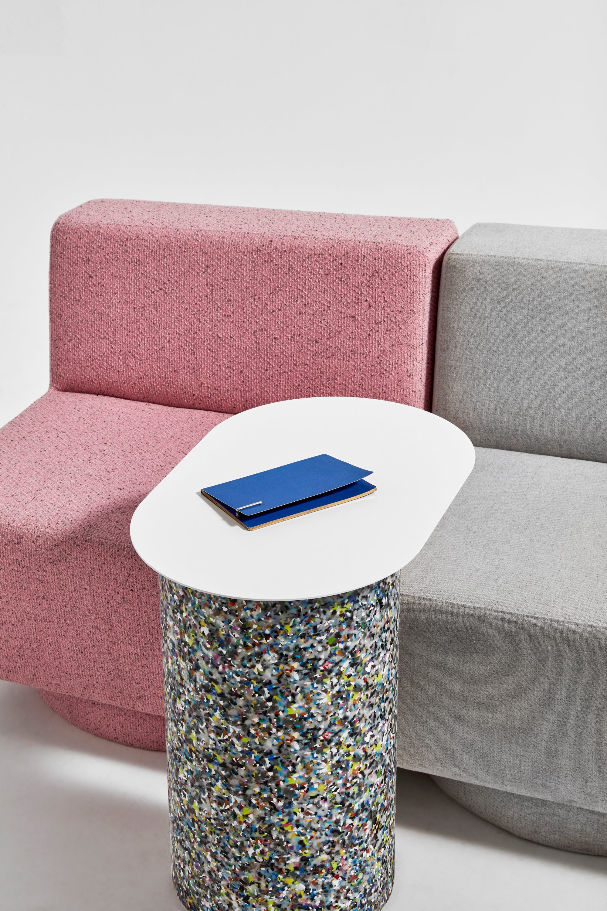 Confetti Cantilever Side Table | 100% Recycled Plastic | Sarah Gibson & Nicholas Karlovasitis | DesignByThem