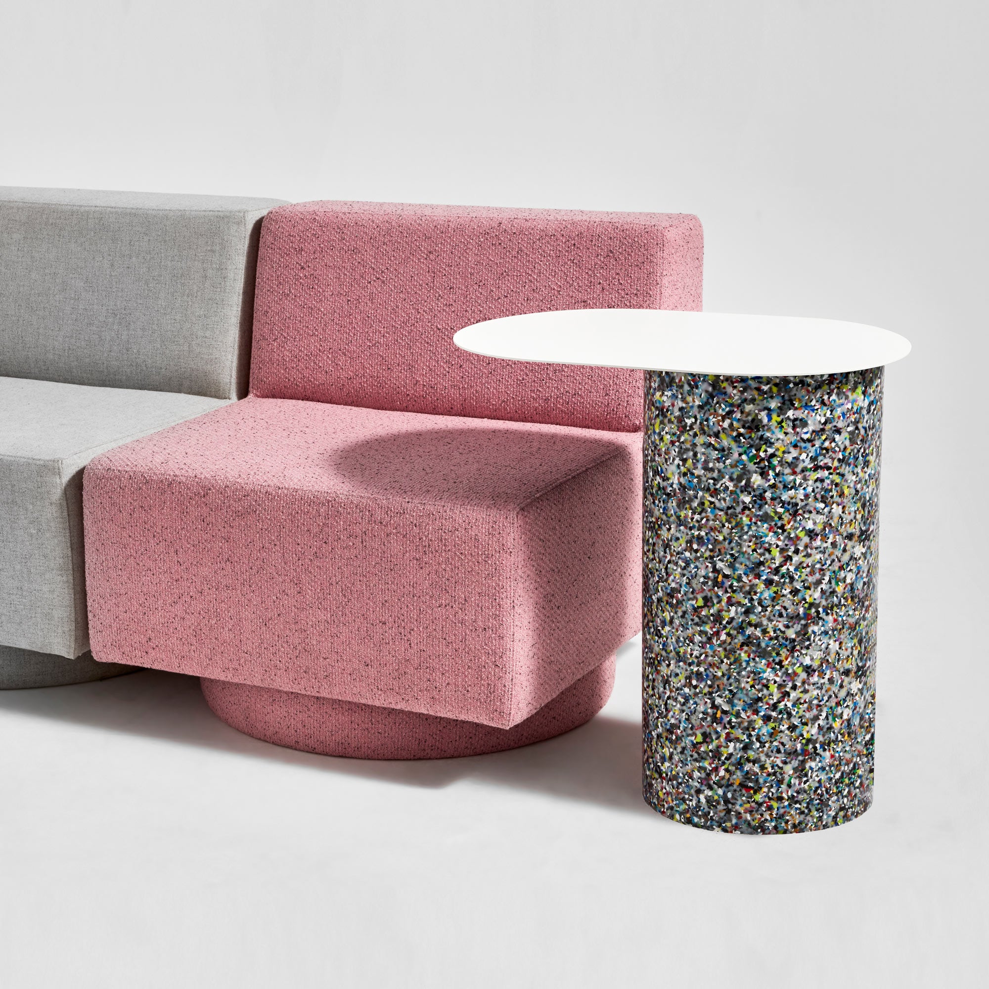 Confetti Cantilever Side Table | 100% Recycled Plastic | Sarah Gibson & Nicholas Karlovasitis | DesignByThem