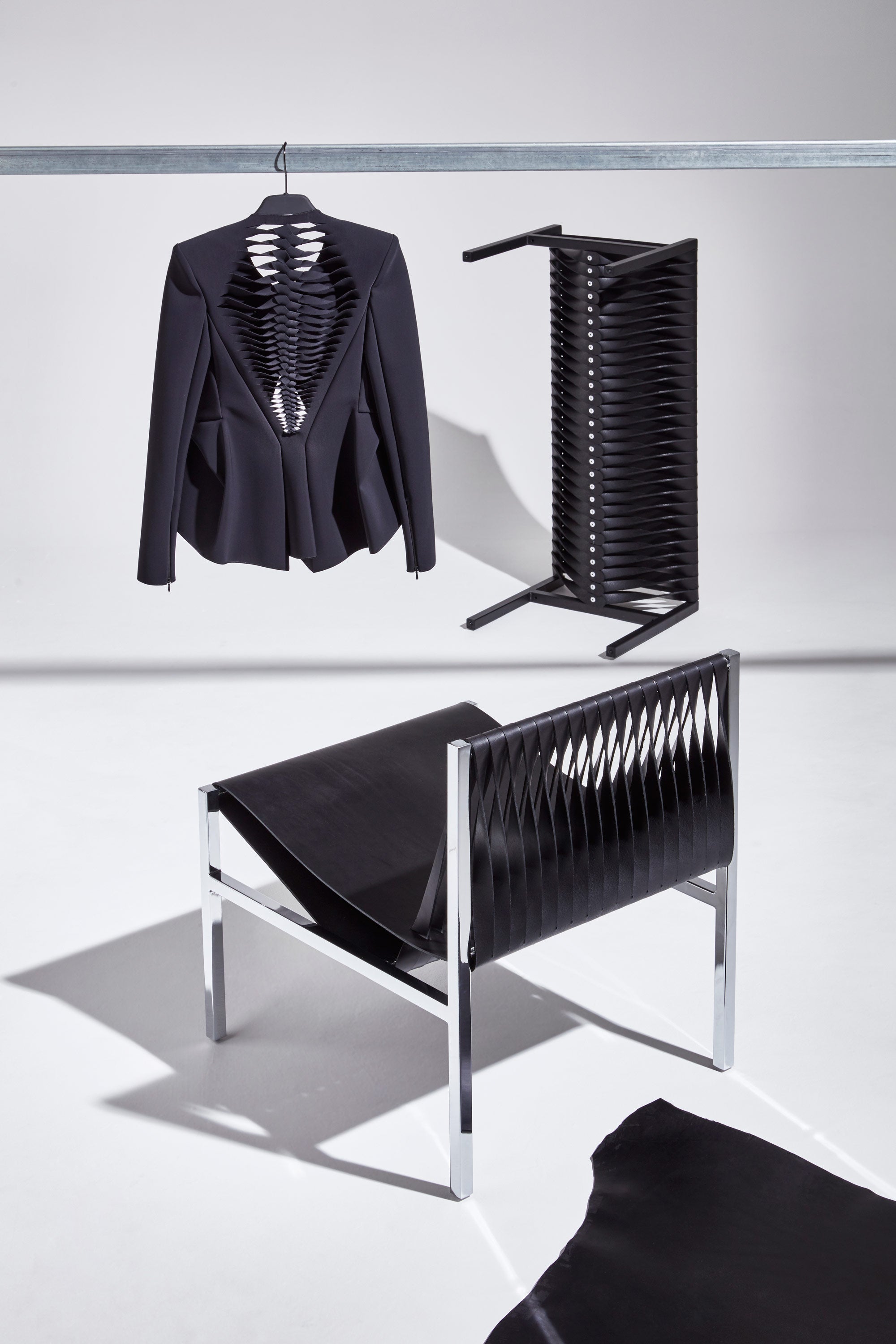 DL Lounge Chair & Bench by Dion Lee, Sarah Gibson & Nicholas Karlovasitis | DesignByThem
