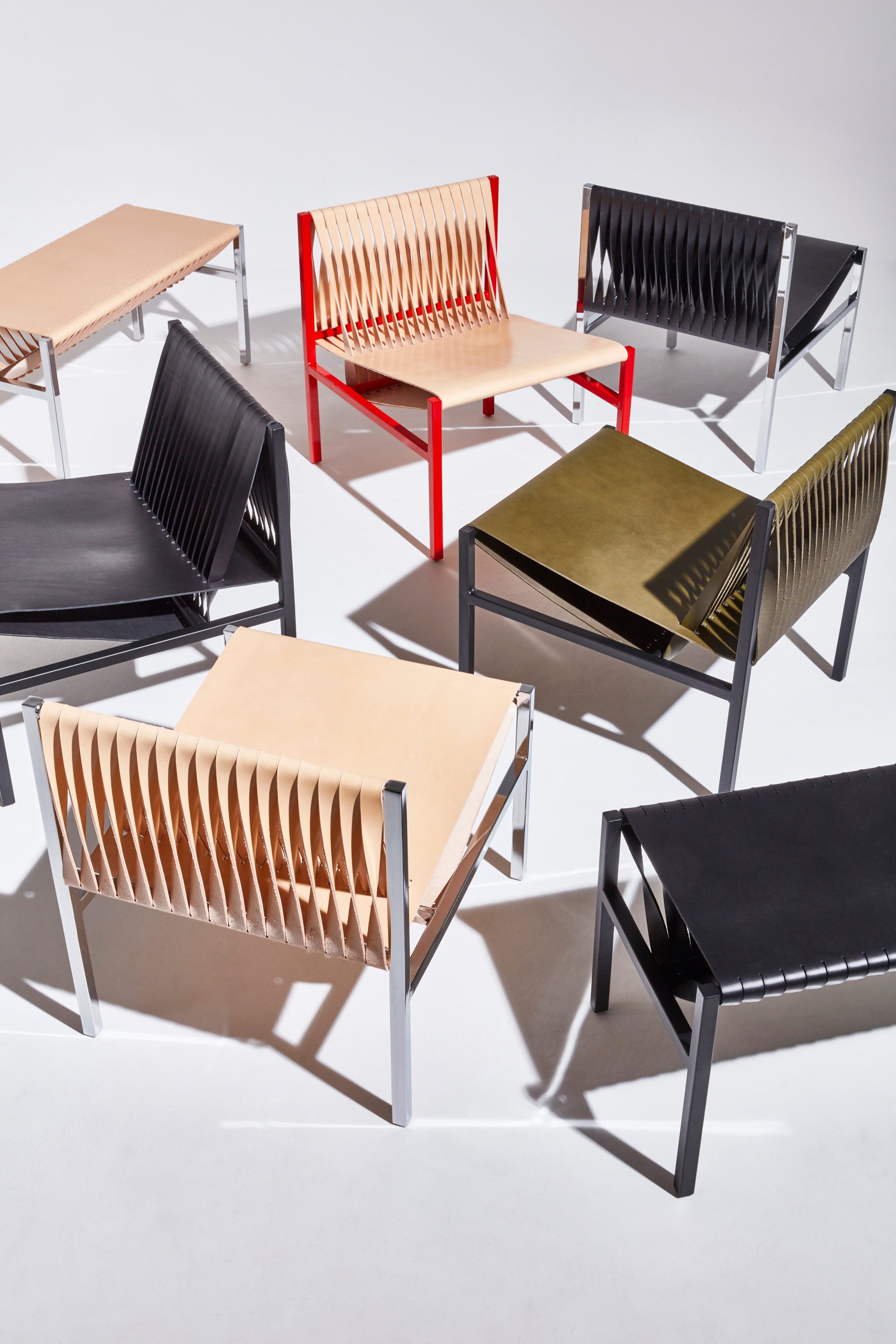 DL Lounge Chair & Bench by Dion Lee, Sarah Gibson & Nicholas Karlovasitis | DesignByThem