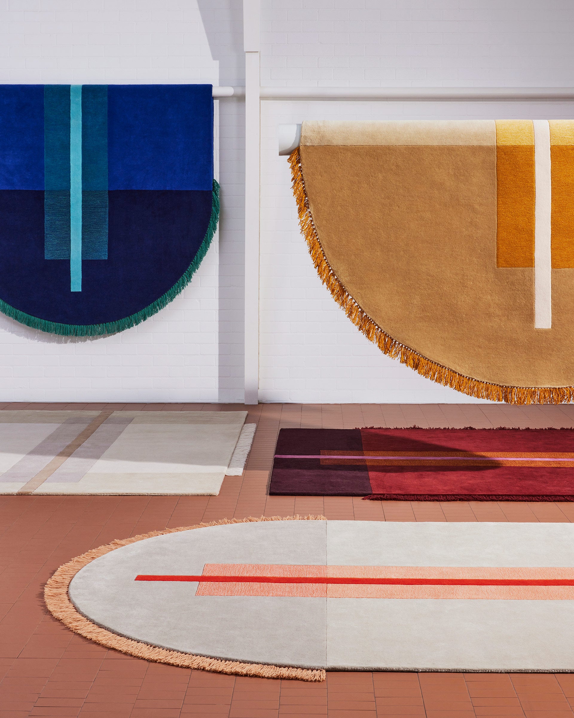 Overlay Rugs | Fringed Geometric Rugs | Danielah Martinez | DesignByThem