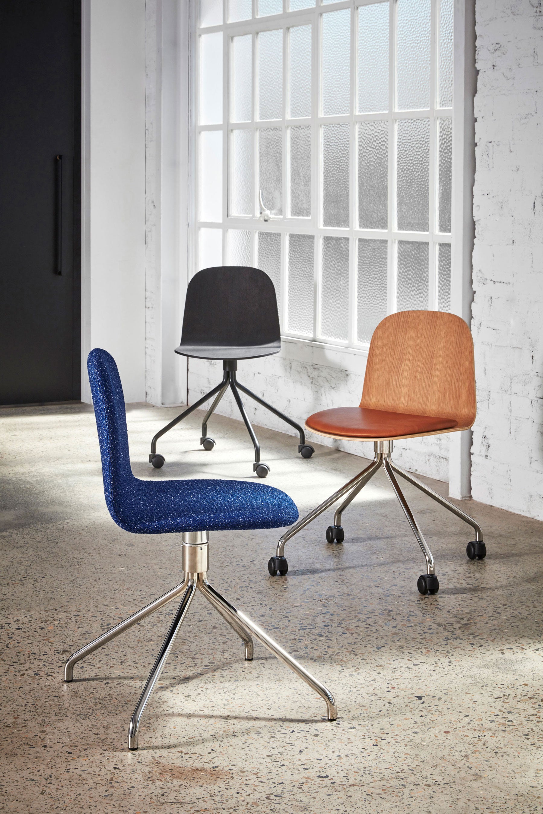 Potato Chair | Timber & Upholstered Shell Dining & Office Chair | Stacking & Swivel | Sarah Gibson & Nicholas Karlovasitis | DesignByThem