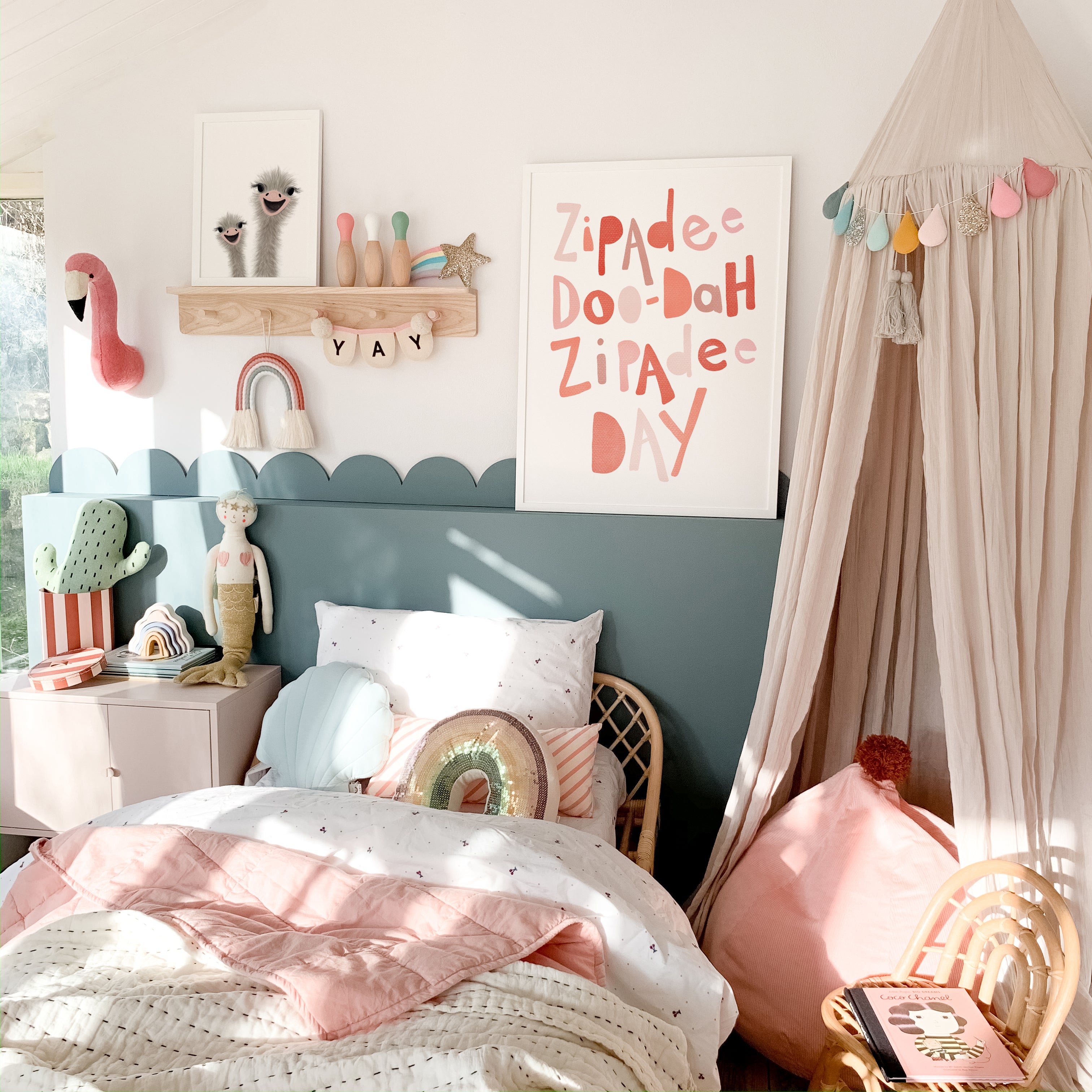 Stylish Girls Bedroom Decor Ideas – Pretty in Print Art Ltd