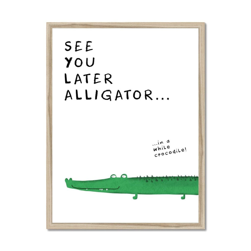 See You Later Alligator Kid S Wall Art Pretty In Print Pretty In Print Art Ltd