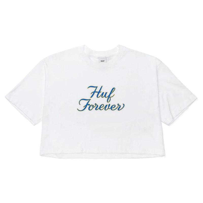 T-shirts - Huf - Forever SS Crop Tee // White - Stoemp