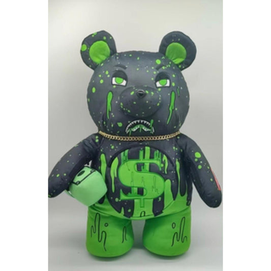 Sprayground 3 Headed Bear Pink Plush Backpack