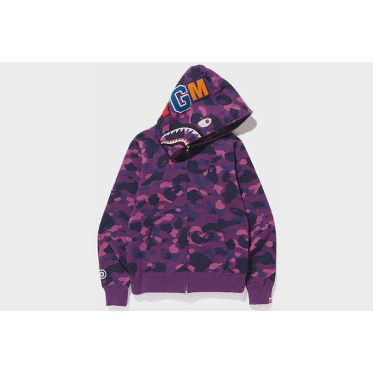 BAPE Color Camo Shark Wide Full Zip Double Hoodie „Purple“ Review + Size  Guide + Styling Options 💜 