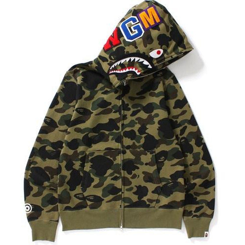 BAPE Sta camo shark full zip hoodie a bathing ape star Size S