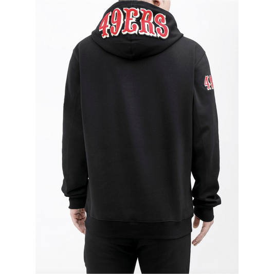 NFL SAN FRANCISCO 49ERS CLASSIC FLC HOODIE DRESS (BLACK) – Pro