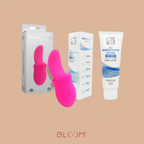 Kit vibrador musta g y clitoris y lubricante