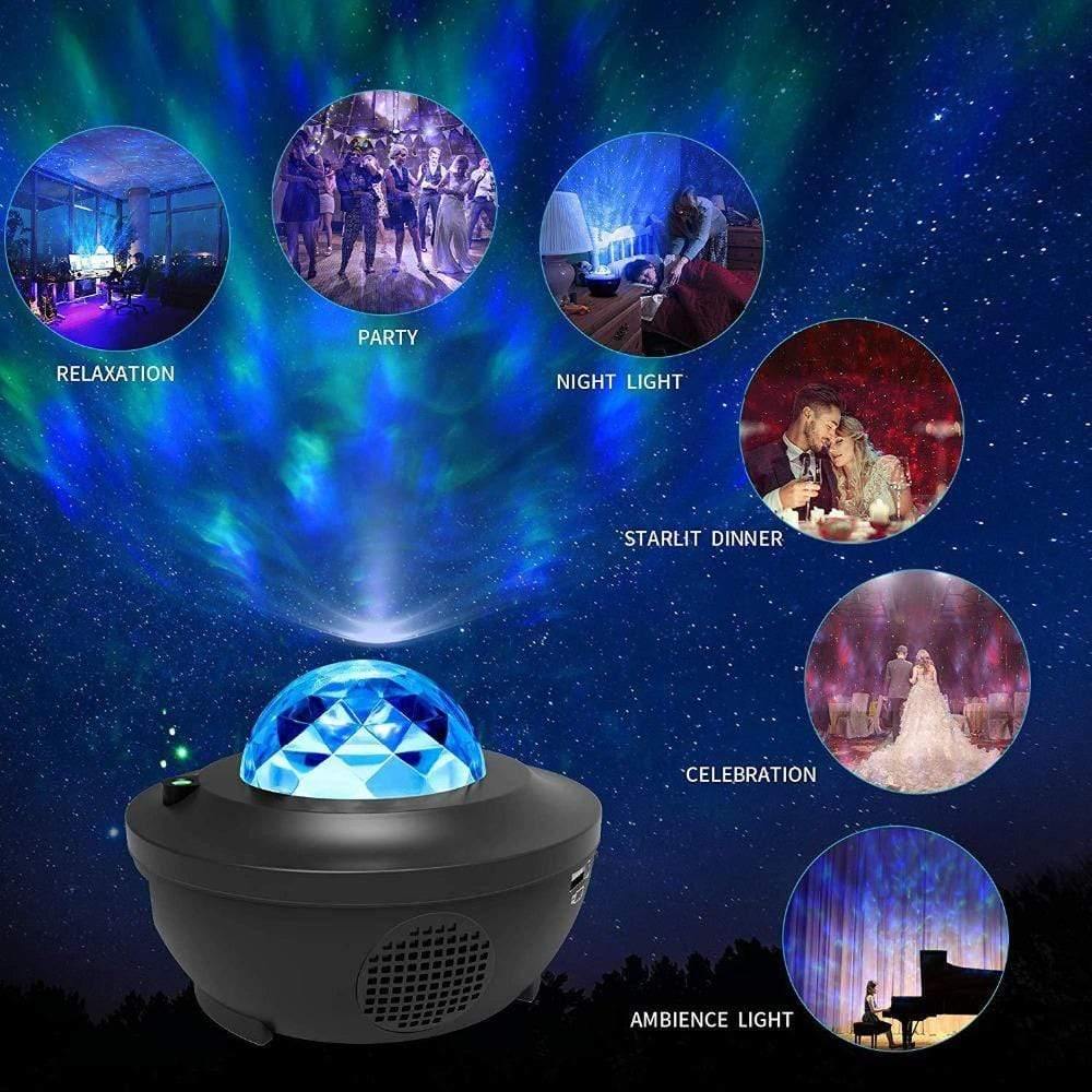 Galaxy Sky Projector- Bluetooth USB Voice Controlled Music Playing LED