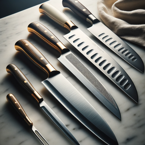 set of knives for different purposes