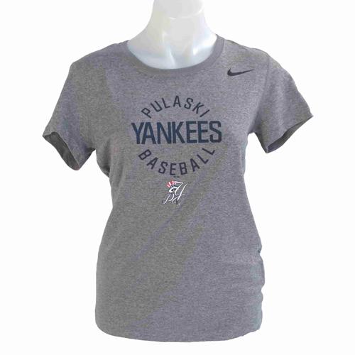 Pulaski Yankees Nike Dri-Fit T-Shirt - Gray