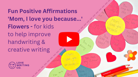 Positive Affirmation Colored Pencils, Kids crafts