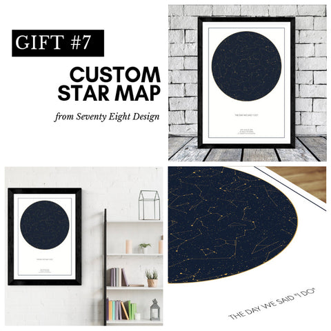 Custom Star Map Gift for your bridesmaids