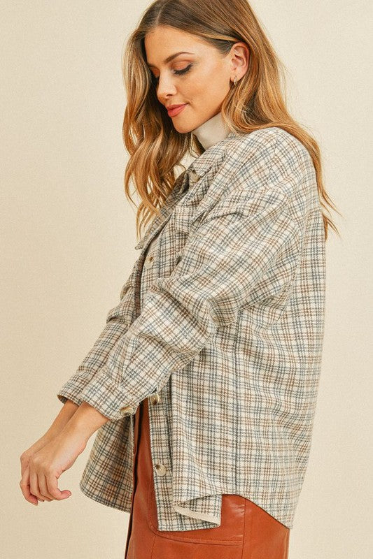 Home For The Holidays Plaid Shacket