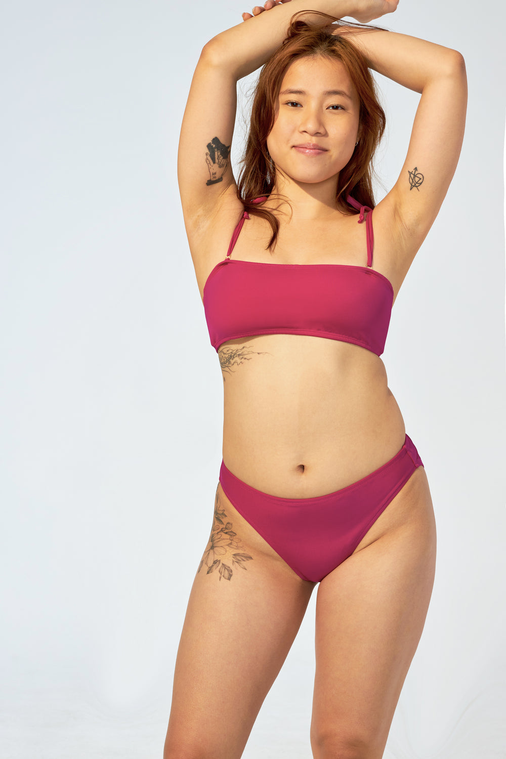 ANA – Mid-high waist bikini bottom in Sandy breeze print