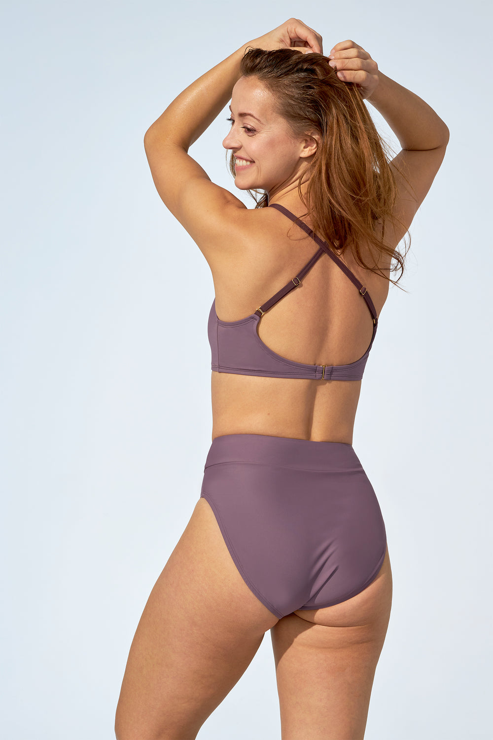 CHLOE Lavender High Rise Bikini Bottom