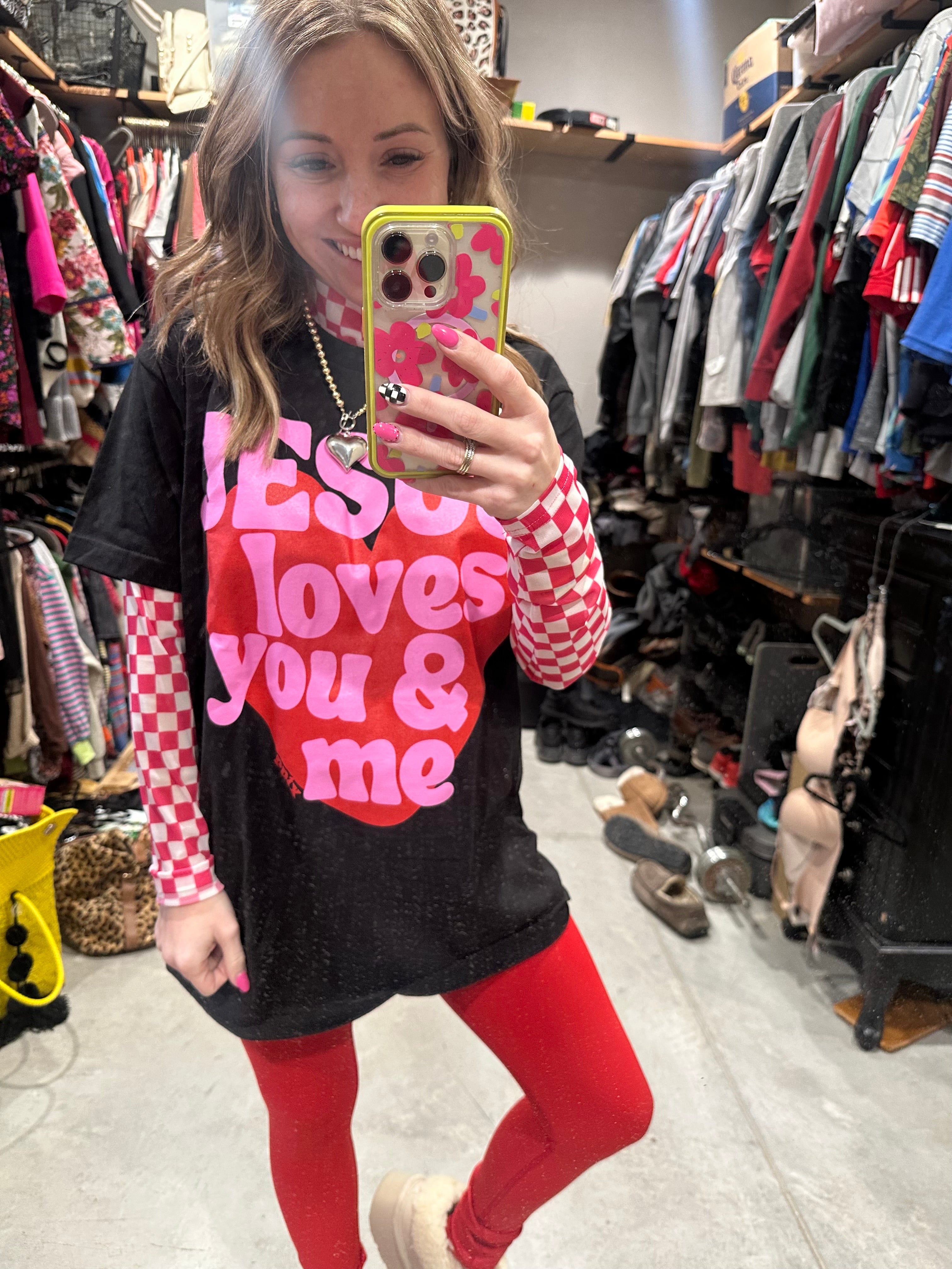 Pep Mesh- Pink Check