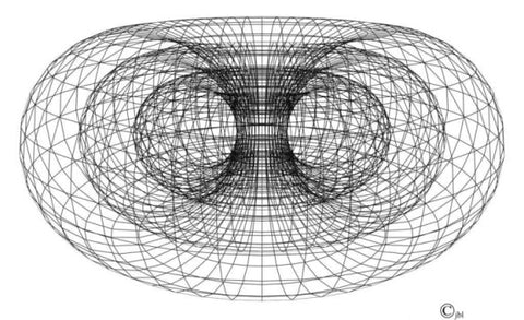 Graphic showing torus effect which mimics a mushroom cloud for a bed bug heater treatment fan. 