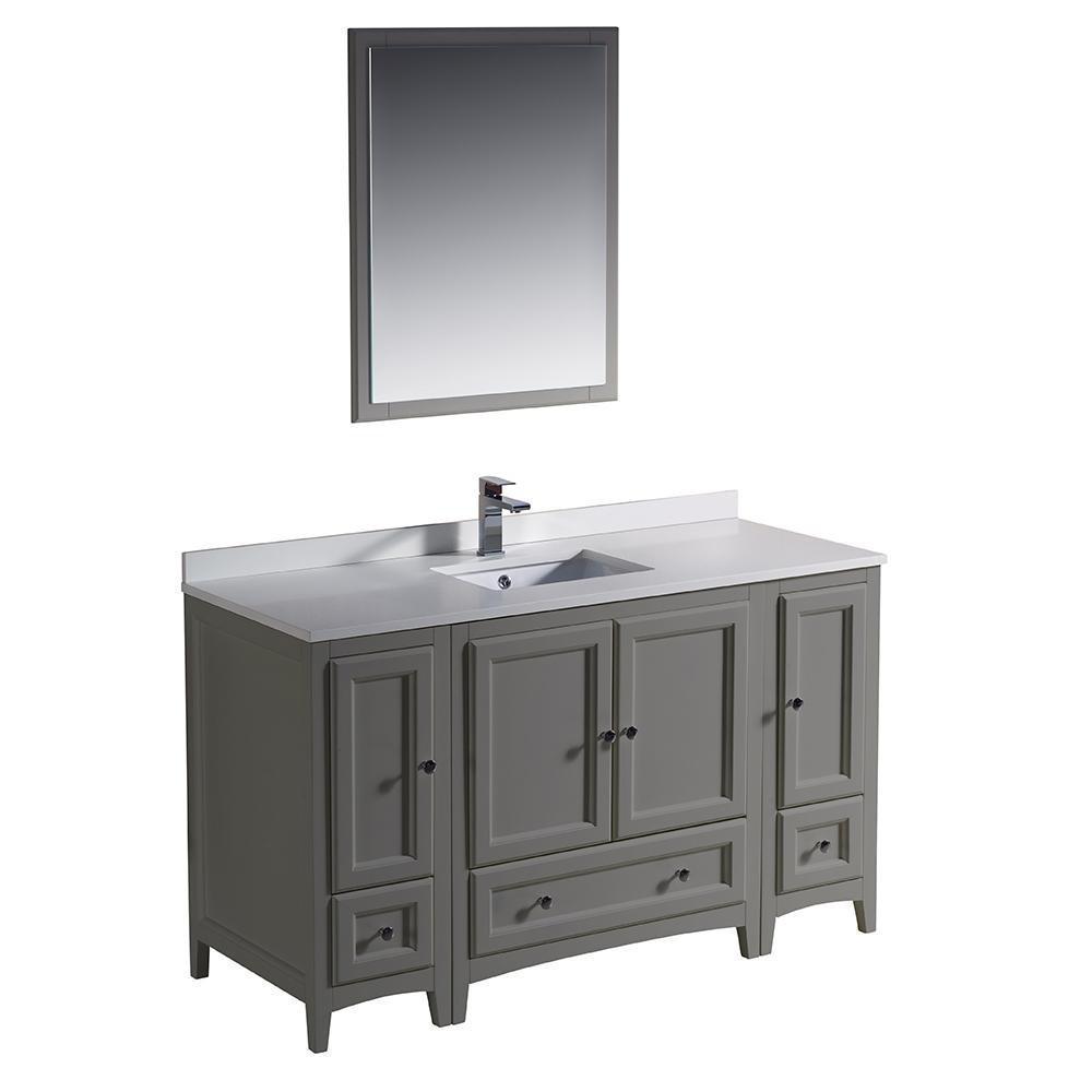 Fresca Oxford 54 Inch Bathroom Vanity Sink Mirror Faucet Free Shipping Bathroom Vanity House