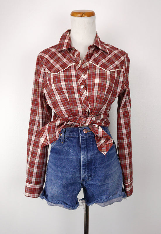 Vintage Pearl Snap Western Shirt 