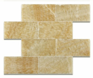 Honey Onyx 3 X 6 Polished Premium Brick / Subway Tile - Lot of 50 sq. ft.