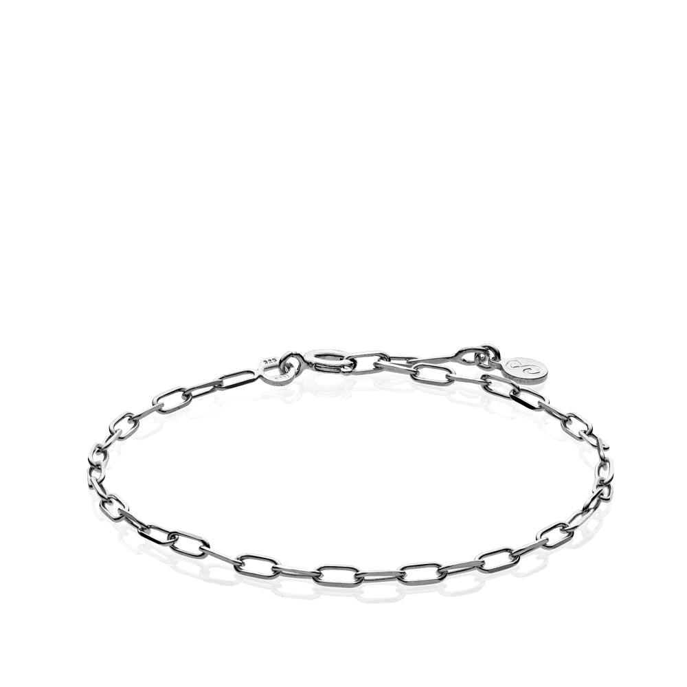 Billede af EMMA - Bracelet shiny rhodium pl. Silver - op til 18 cm